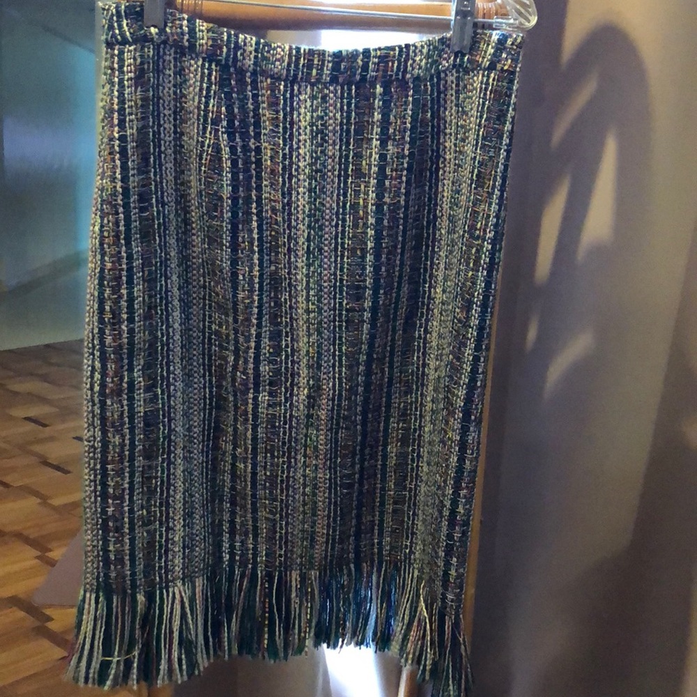 Anthropologie Mauve tweed skirt